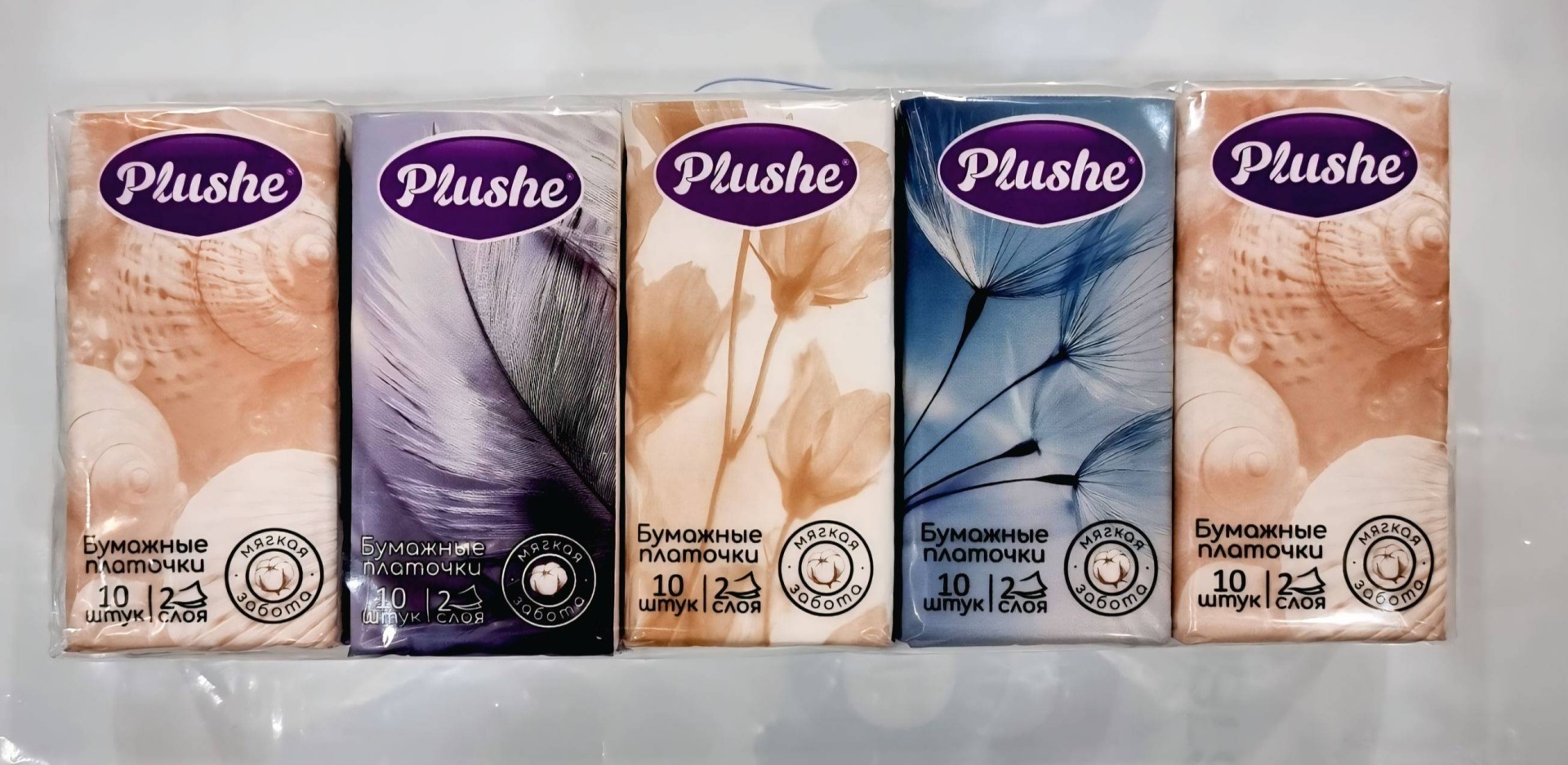Бумажные платочки Plushe Classic 10 шт
