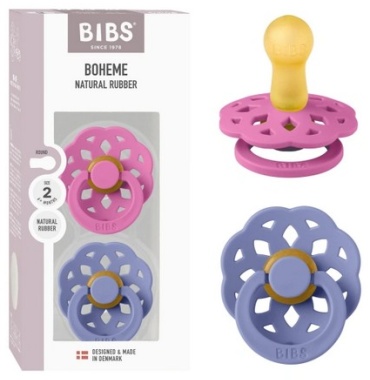 Пустышка BIBS 240248, 2 шт, розовый