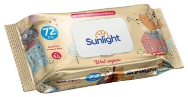 Влажные салфетки Sunlight 01012026 72 шт
