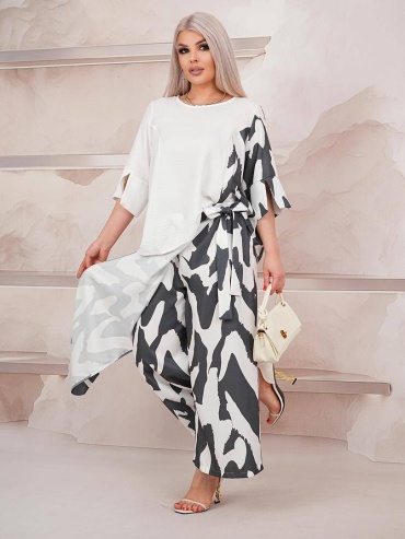 Костюм деловой FASHION черный, голубой, красный