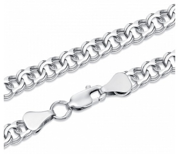 Lucente Silver АРР-100_65 длина 65 см, вес 41.5 г серебро, плетение бисмарк
