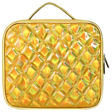 Hanashi бьюти-кейс искусственная кожа золотистый 23X26 см