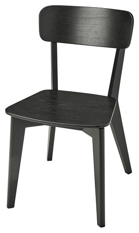 Стул IKEA LISABO, 80x46x51 см, черный 1 шт.