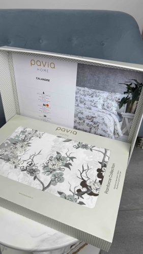 Комплект PAVIA HOME Calandre евростандарт хлопок, 2 наволочки: 50x70 см