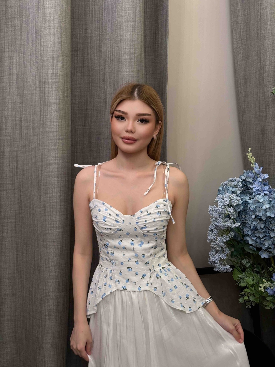 Корсет BELLUCCI белый, голубой