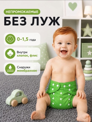 Эко-трусики TWINSA Baby happy 1 шт, макс. вес 10