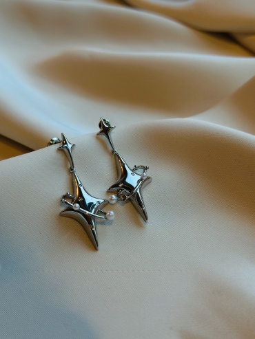 Серьги Fashion Базовая ювелирный сплав, фианит