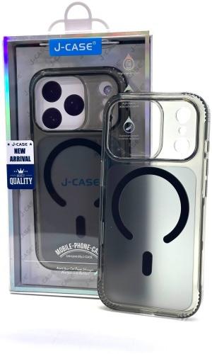 Чехол J-Case для Apple iPhone 17 Pro темно-прозрачный