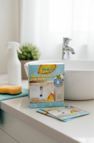 Пластины Finice для чистки ванной комнаты с водооталкивающим эффектом 0.2 кг