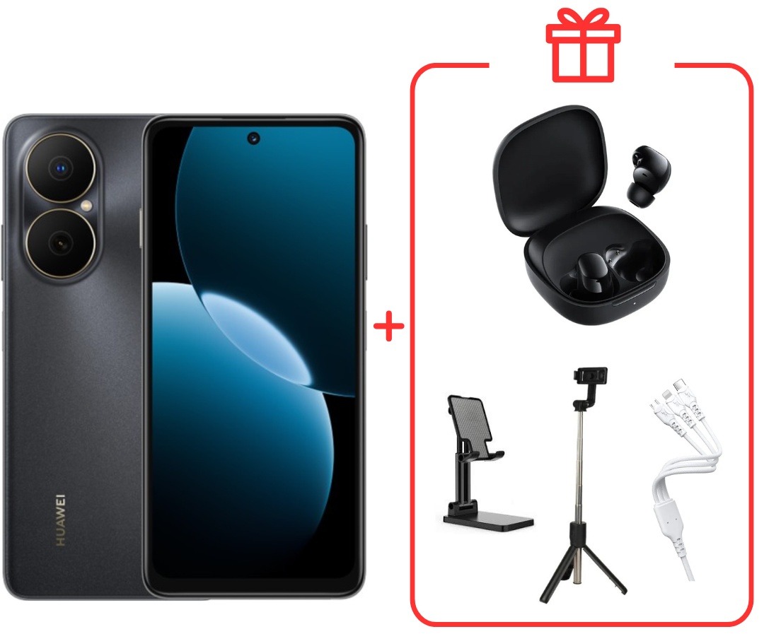 Смартфон Huawei nova Y73 8 ГБ/128 ГБ черный + подарок