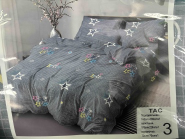 Комплект TAC store 2-спальный хлопок, полиэстер, 2 наволочки: 70x70 см