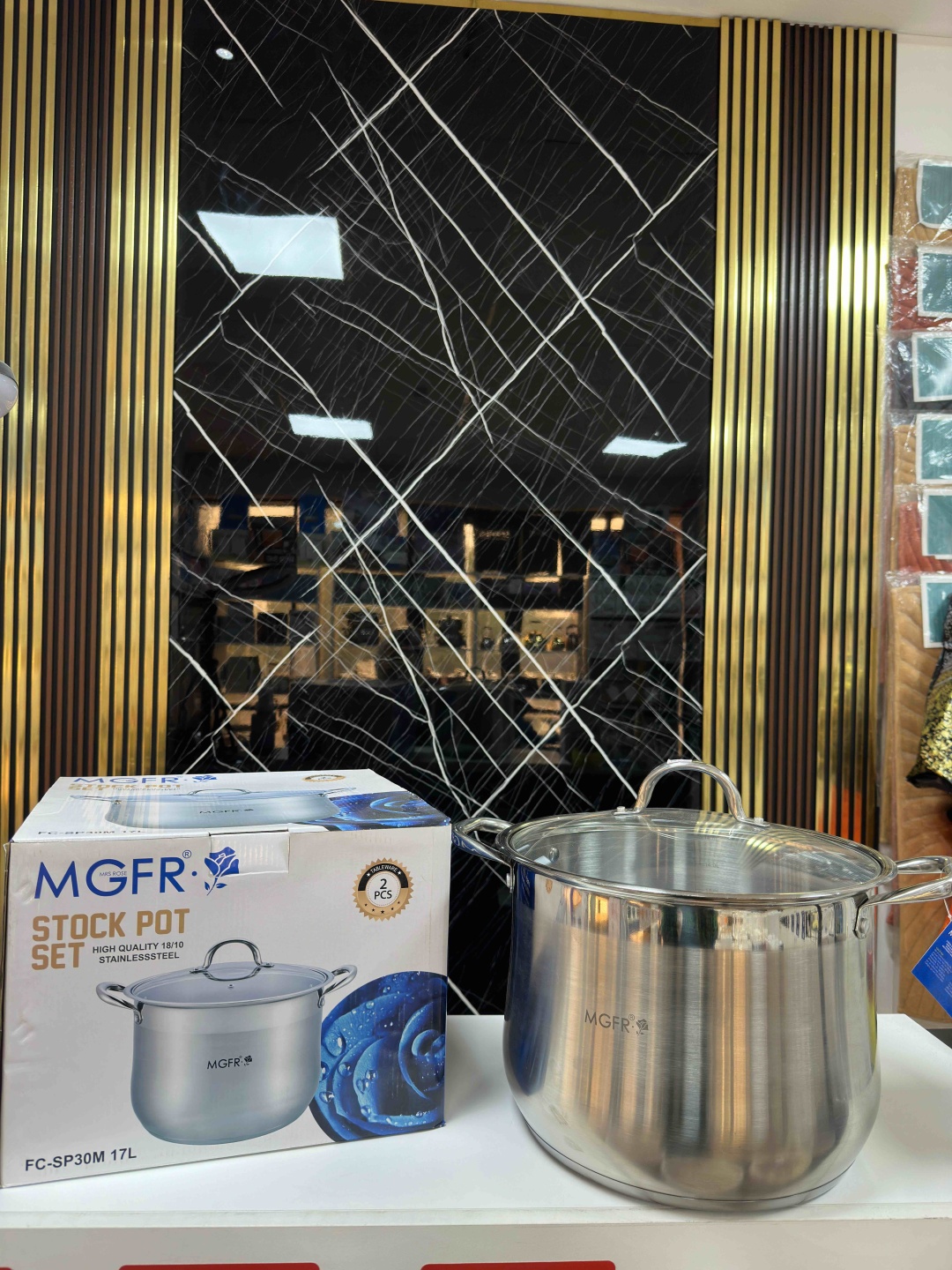 Набор кастрюль MGFR STOCK POT SET 2 в 1