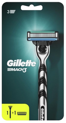 Gillette Бритвенный станок с 2 сменными кассетами сменная кассета 1 шт