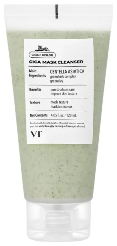 Маска для лица VT глиняная, крем Cica Mask Cleanser 120 мл