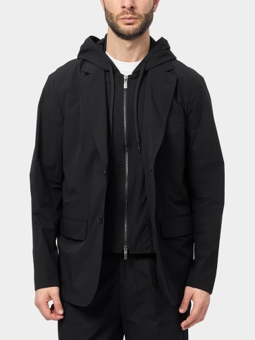 Пиджак однобортный Armani Exchange черный