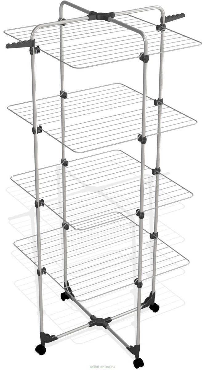 Сушилка напольная Gimi 71x168x168 см, кол-во уровней: 4, металл