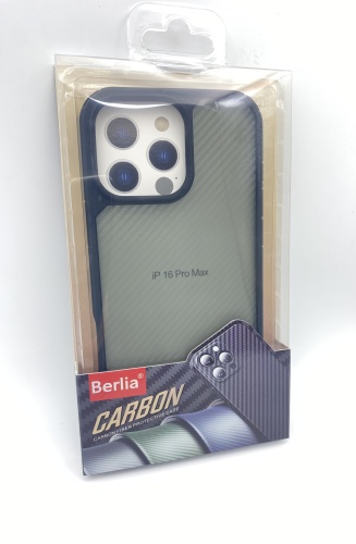 Чехол BERLIA для Apple iPhone 16 Pro Max черный