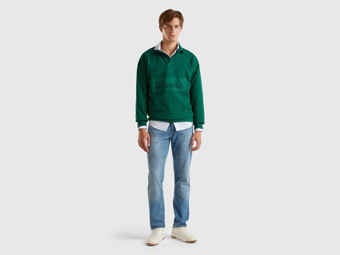 Джинсы прямые UNITED COLORS OF BENETTON синий