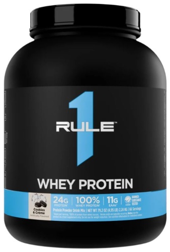 Протеин Rule 1 Whey Protein печенье со сливками 2240 г