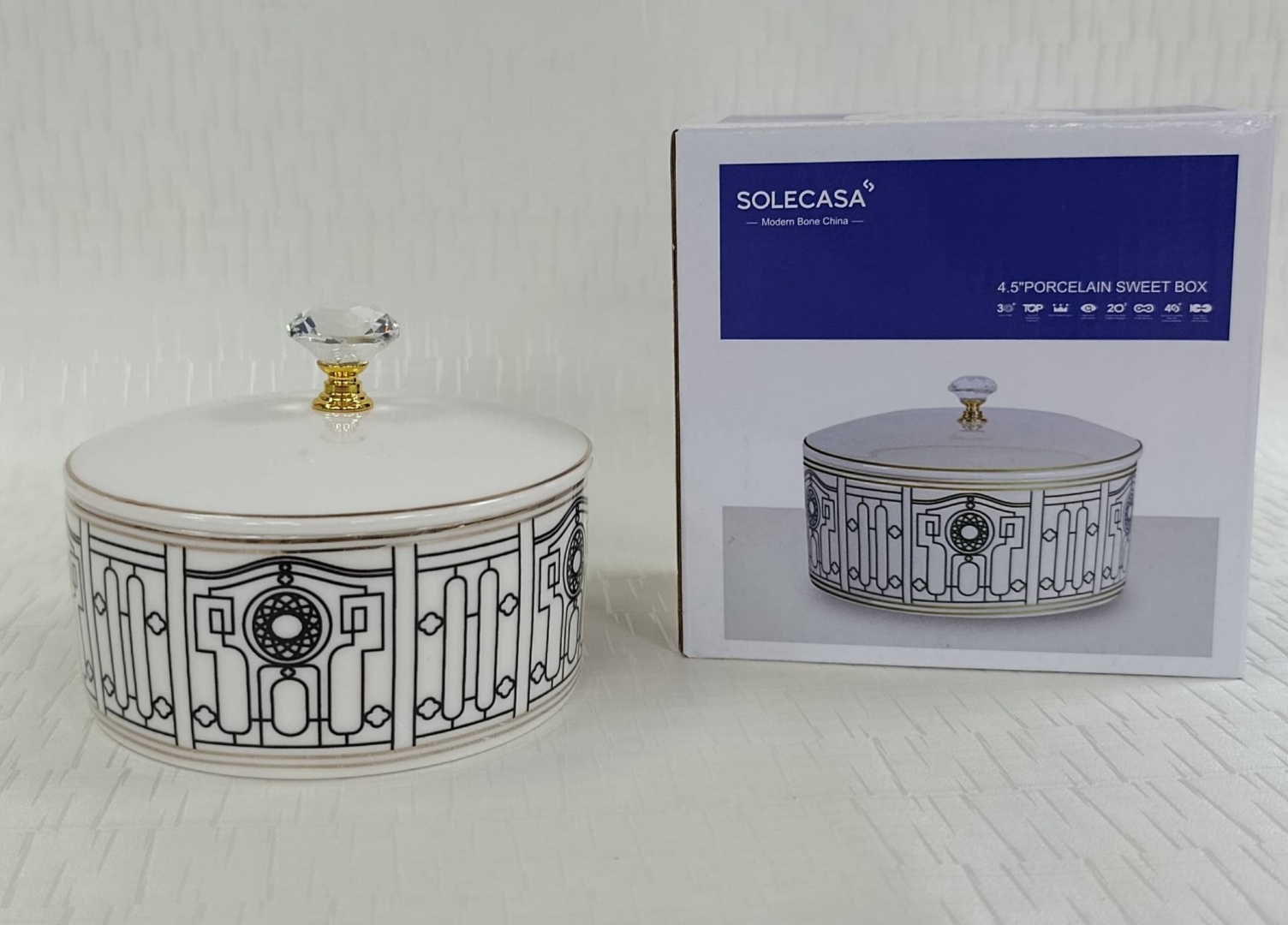 Solecasa сахарница 3703 1 шт, фарфор