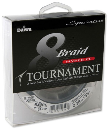 Леска DAIWA плетеная Леска плетеная Daiwa Tournament 8 Braid 135m 0,1мм (темно-зеленая) 0.1 мм зеленый