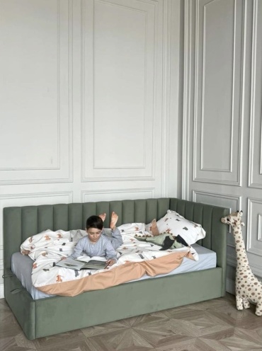 Детская кровать SM Company Dream Haven, 140x200 см, зеленый