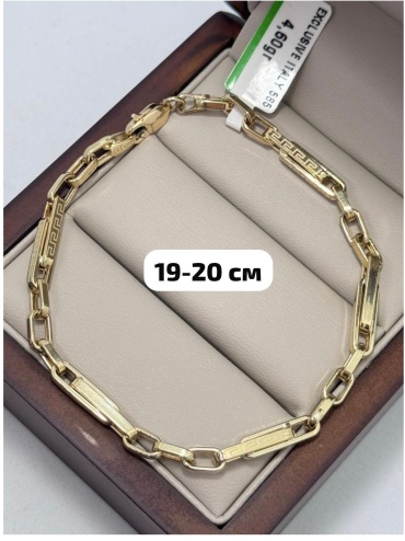 DARI GOLD 56777 длина 19 см, вес 4.6 г золото, плетение якорное