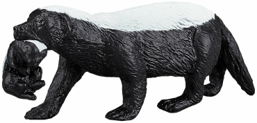 KONIK Фигурка Konik Медоед самка с детенышем 4.5 см 1 шт