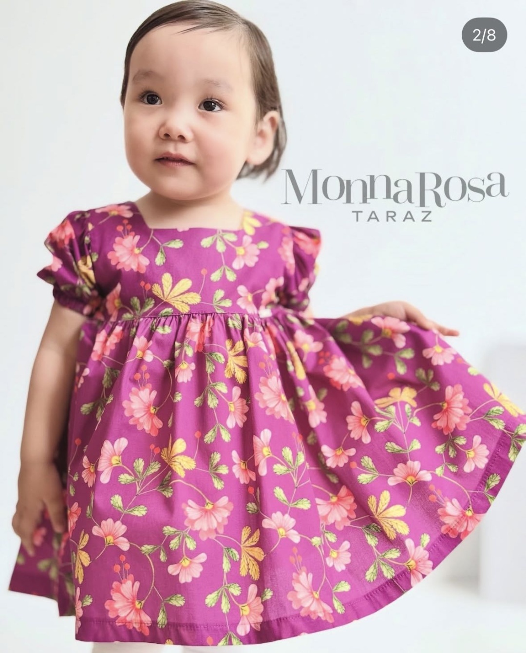 Повседневное платье Monna Rosa фиолетовый