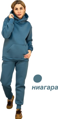 Повседневный костюм Sens Fashion светло-синий
