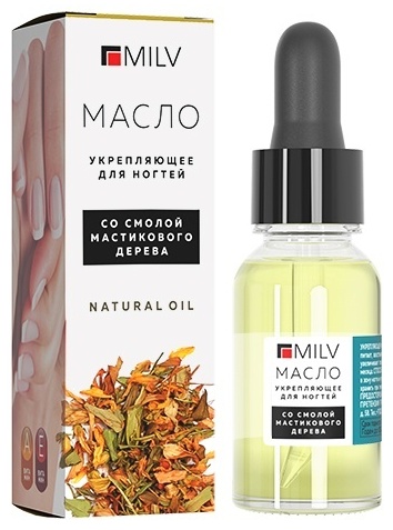 MILV масло Укрепляющее со смолой мастикового дерева Natural Oil 15 мл