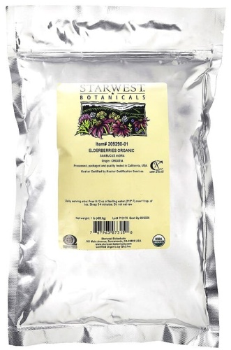 Starwest Botanicals органическая бузина 453.6 г