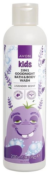 Avon 2 в 1 Детская пена для ванн и гель для душа с ароматом лаванды пена для ванны 200 мл