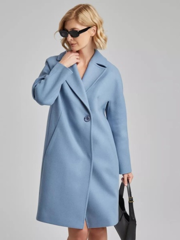 Пальто Valandy голубой