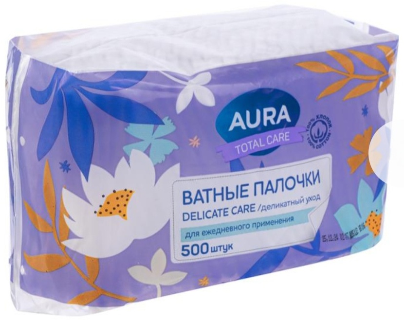 AurA ватные палочки Total Care Delicate 500 шт