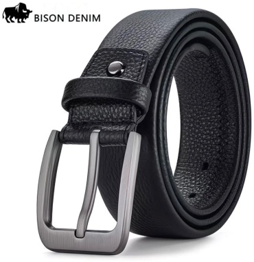 Ремень Bison Denim искусственная кожа 130 см черный