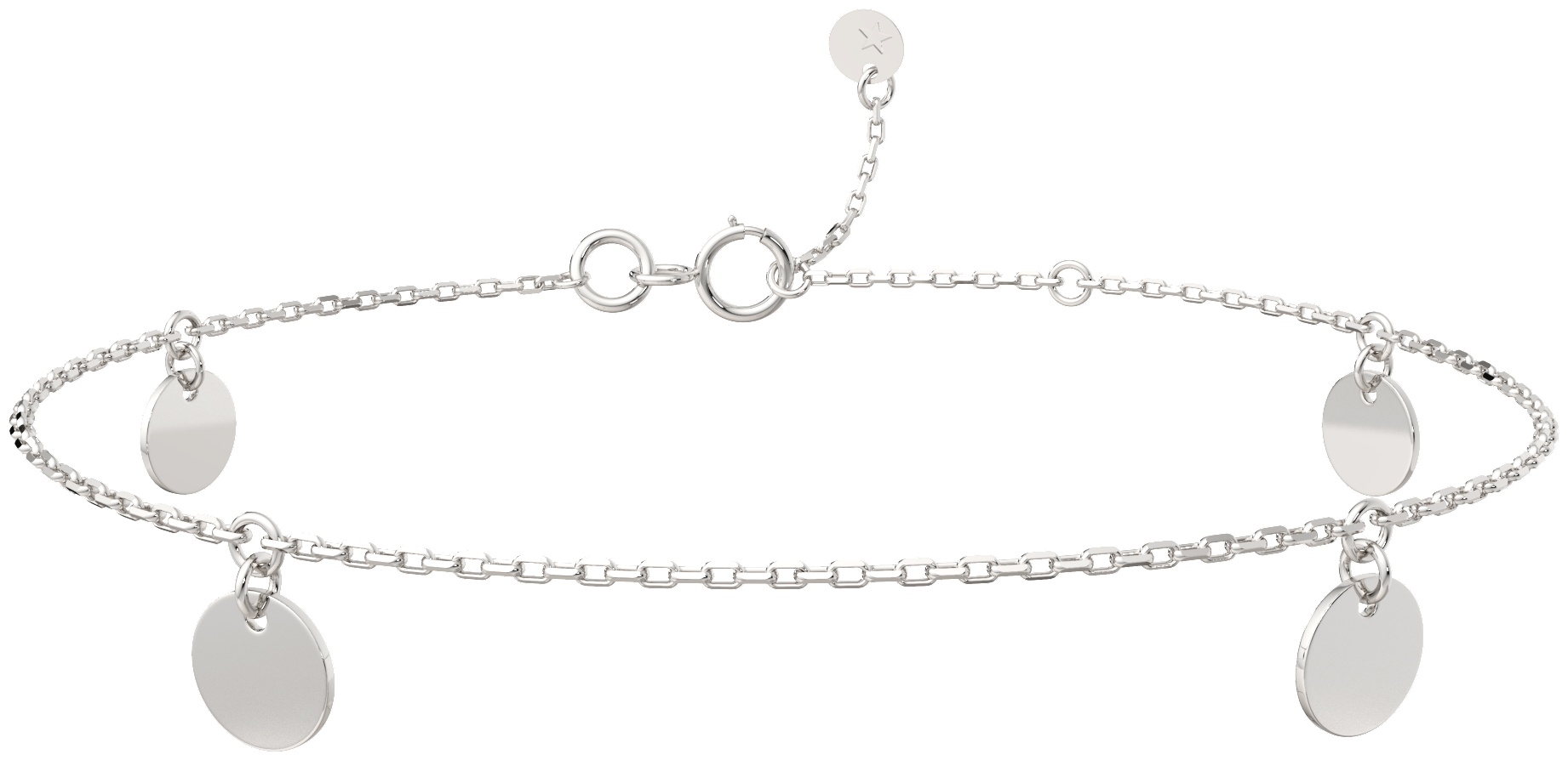 Lucente Silver ZO-0650054.ZZ_18 длина 18 см, вес 1.49 г серебро, плетение фантазийное