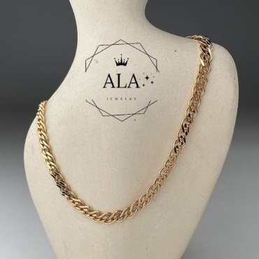 ALA ALA_GLD203-024 длина 60 см, вес 9.1 г золото, плетение нонна