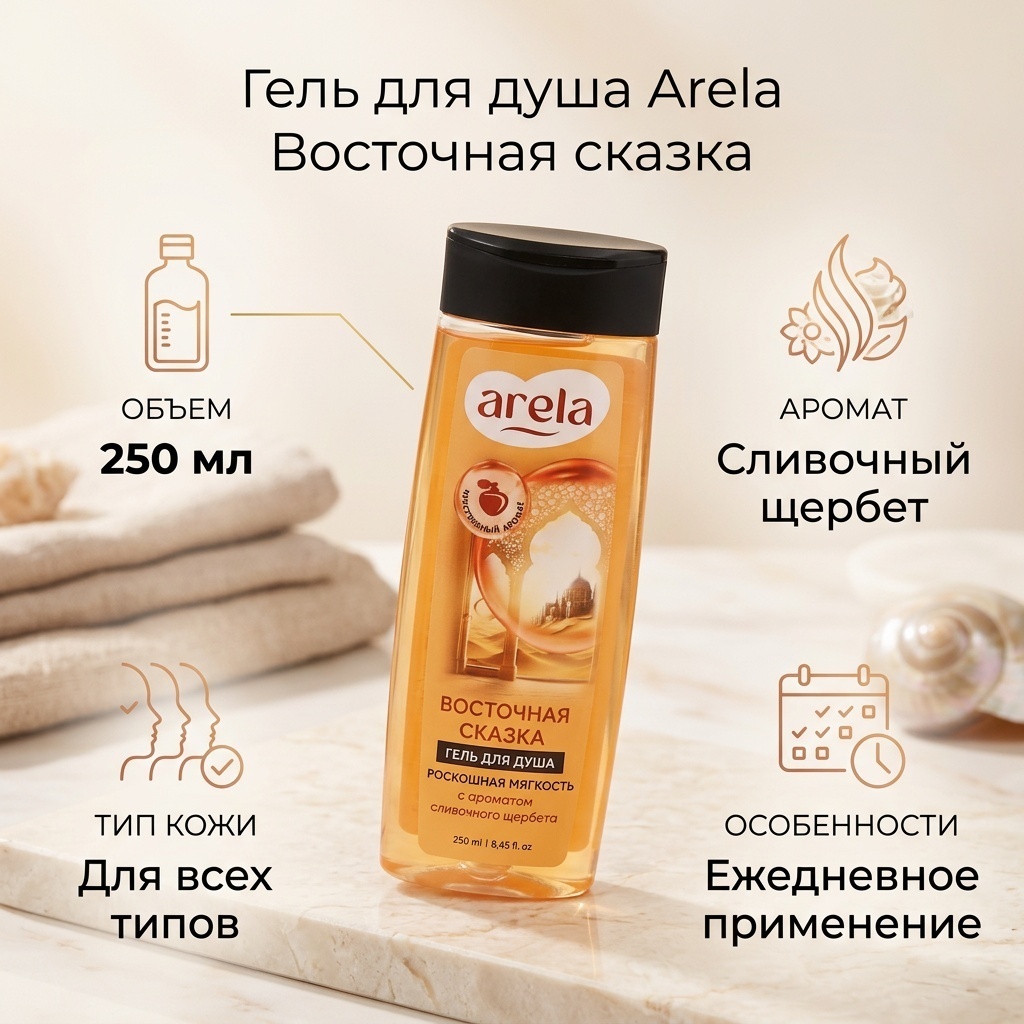 Arela Восточная сказка гель 250 мл