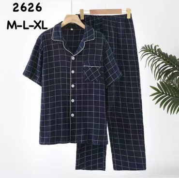 Пижама Muslin home синий