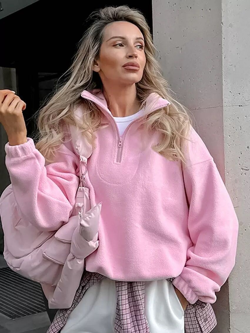 Свитшот Estetik Grey розовый