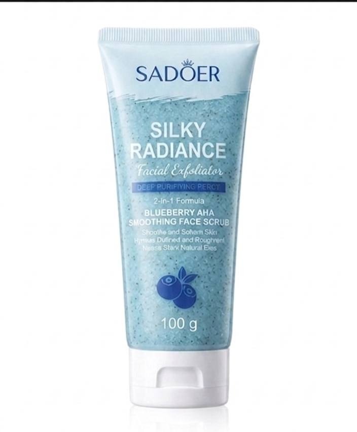 SADOER скраб Blueberry Fruit Acid Smooth Facial Scrub - Скраб для лица с экстрактом черники 100 г