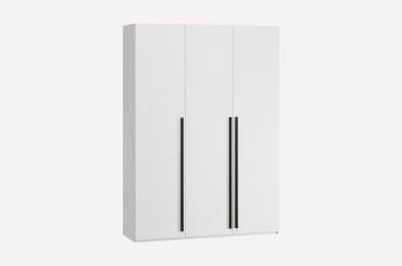 Распашной шкаф mebel.kz Кимбол-3, 150x210х50 см, белый