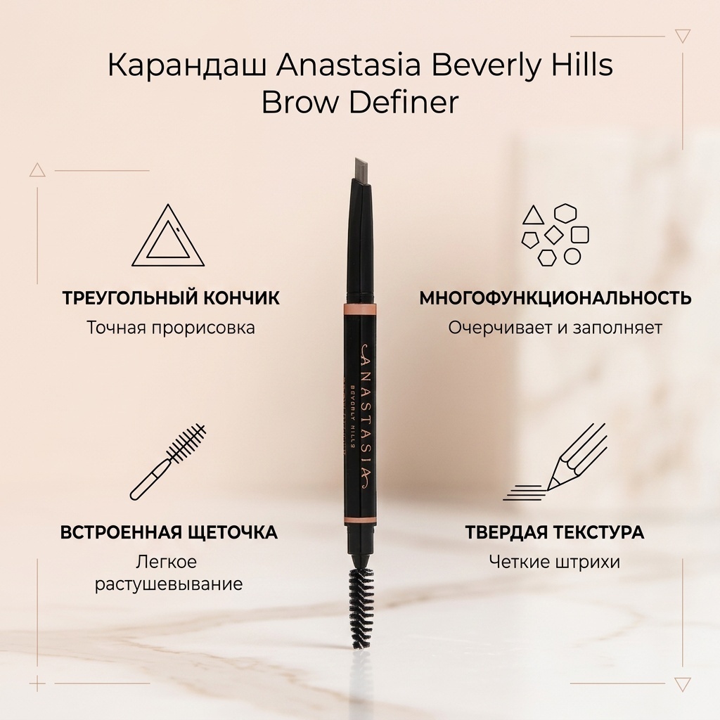 Anastasia Beverly Hills карандаш ANASTASIA BEVERLY HILLS Brow definer triangular Chocolate 0.2 мл