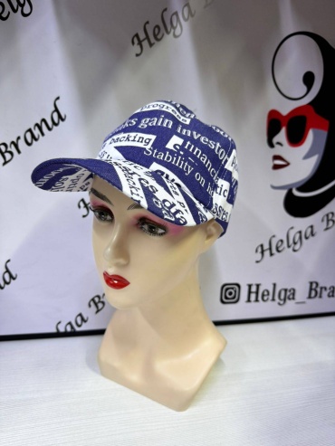 Бейсболка HLG-Brand размер 58, джинсовый синий