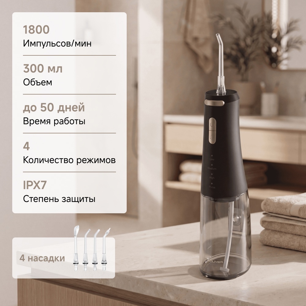 TROUVER ирригатор AWF14A импульсный, портативный
