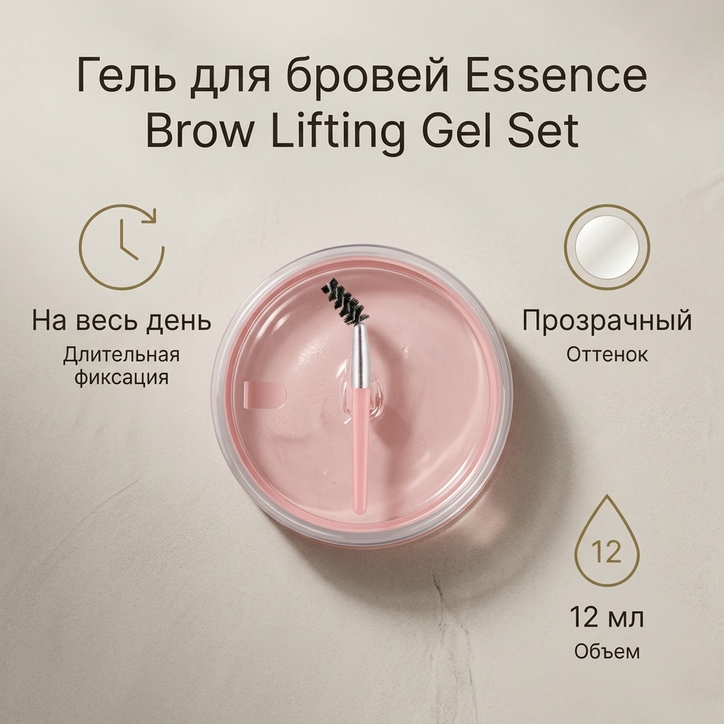 Essence гель Brow Lifting Gel Set Прозрачный 12 мл