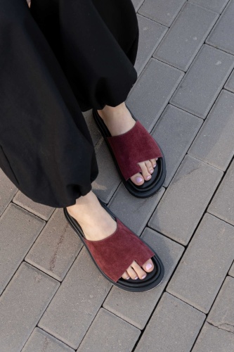 Сабо Safi Boutique бордовый