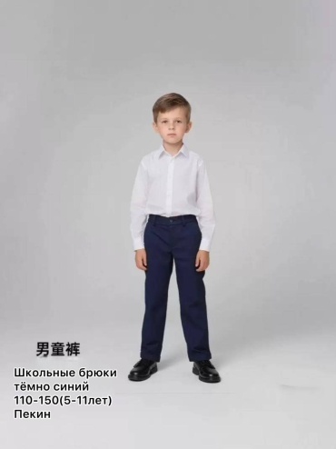 Школьные брюки синий