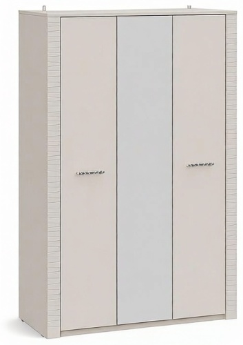 Распашной шкаф Euromebel Калипсо, 130.1x210х52 см, бежевый